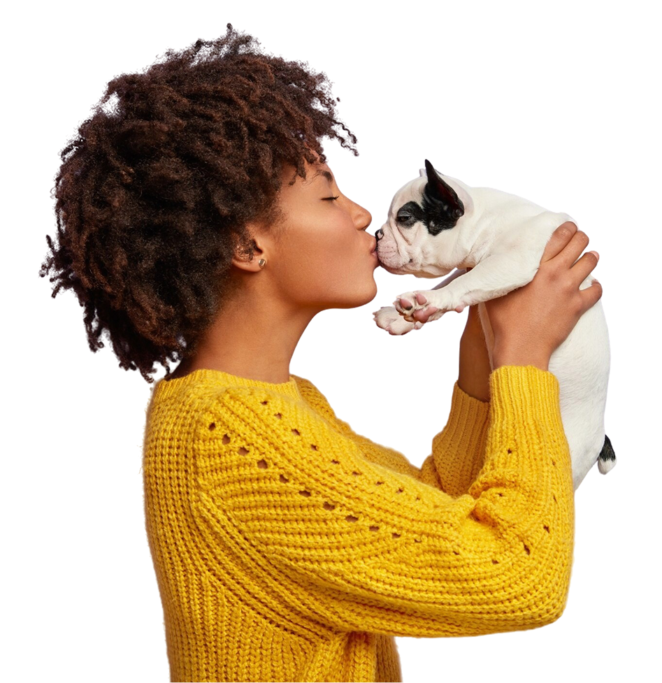 Man with pets