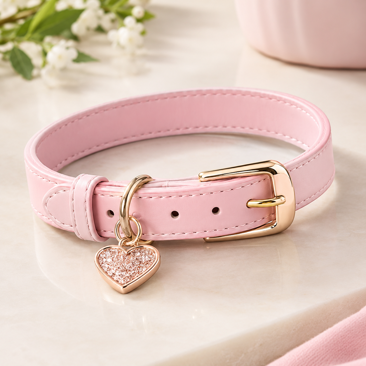 Knitted Bow Bell Nylon Pet Collar